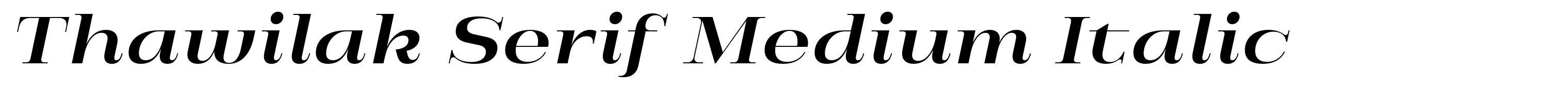 Thawilak Serif Medium Italic